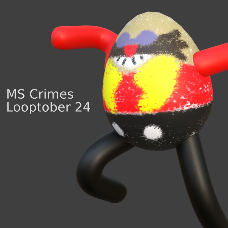 A model of Sonic's Eggman as a painted egg